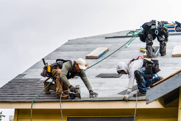 Professional Gutter Installation technician working in Philipsburg, PA